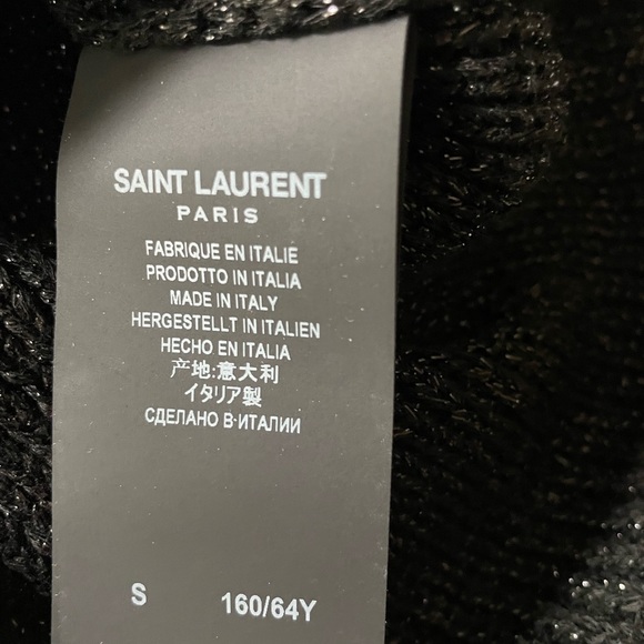 Saint Laurent black knit dress sz Small NWT - Picture 5 of 7